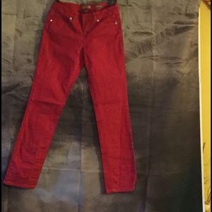 Nine West red denim